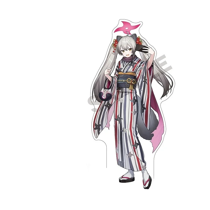 Blue Archive Enjoy Kyoto Spring Trip! Asahina Fina Human-shaped Acrylic Stand Model Plate Keychains Festivals Gifts
