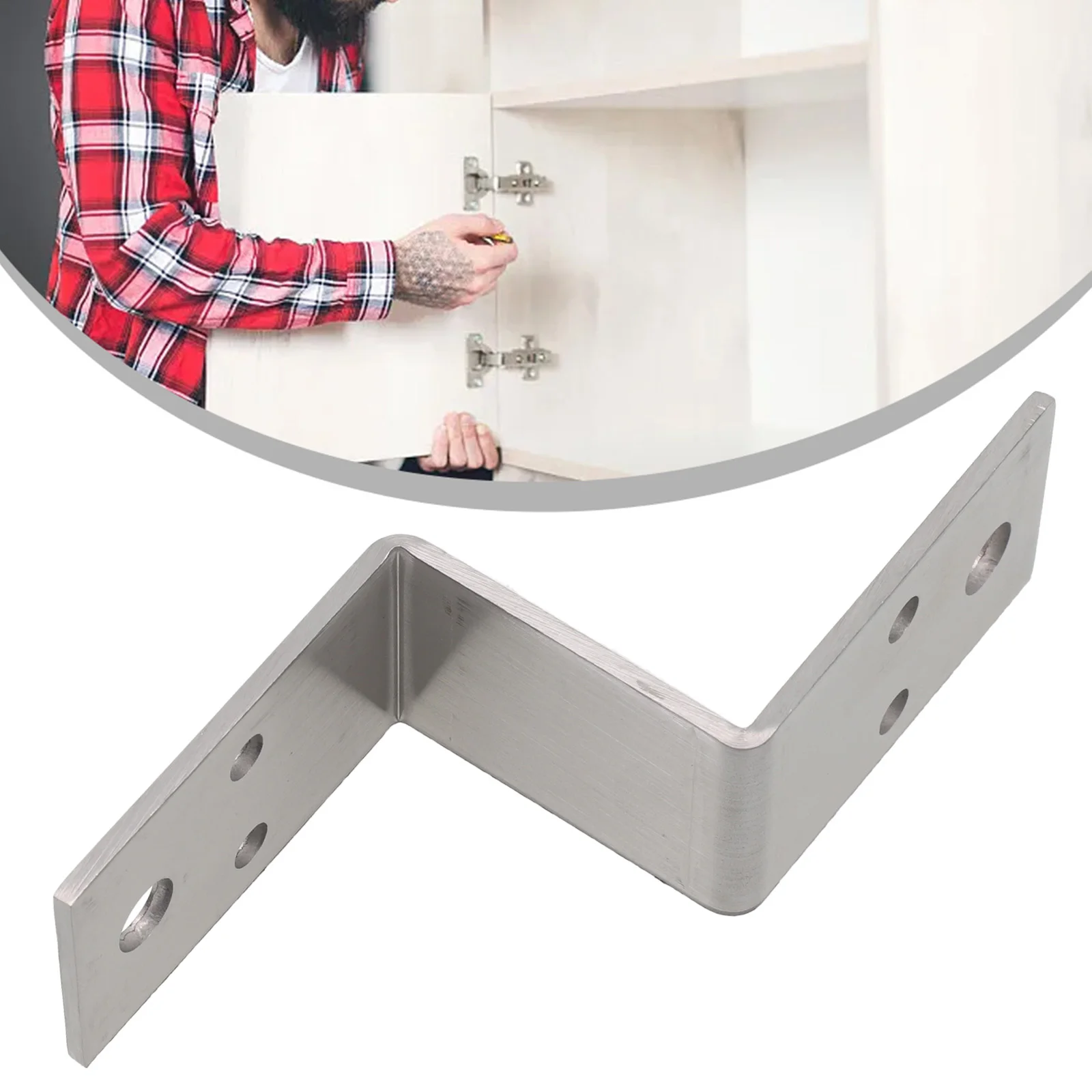 

Multifunctional Stainless Steel Thickened Z-Shaped Corner Fixed Connector Cabinets Hanging Cabinets Connector Furniture Hardware