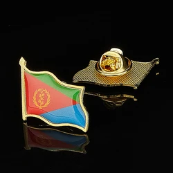Africa The State of Eritrea Coat Flag National Emblem Flag Lapel Pin Brooch Badges Shirt Suit Backpack Jewelry Gift