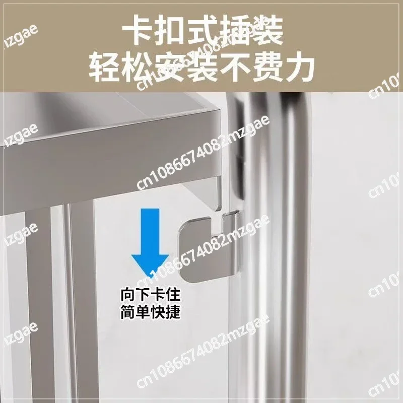Trolley storage equipment table Foldable storage Stainless steel cart Load-bearing treatment Multifunctional