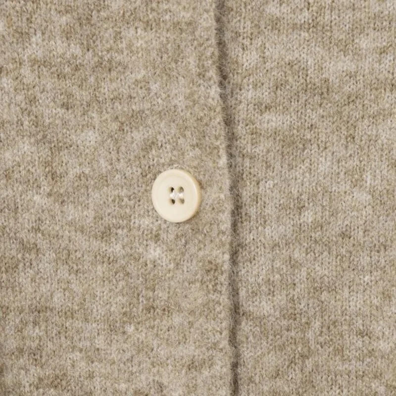 Botão camisola de malha topos bainha gravata um nó design mangas compridas moda senhora do escritório outono inverno quente streetwear casaco