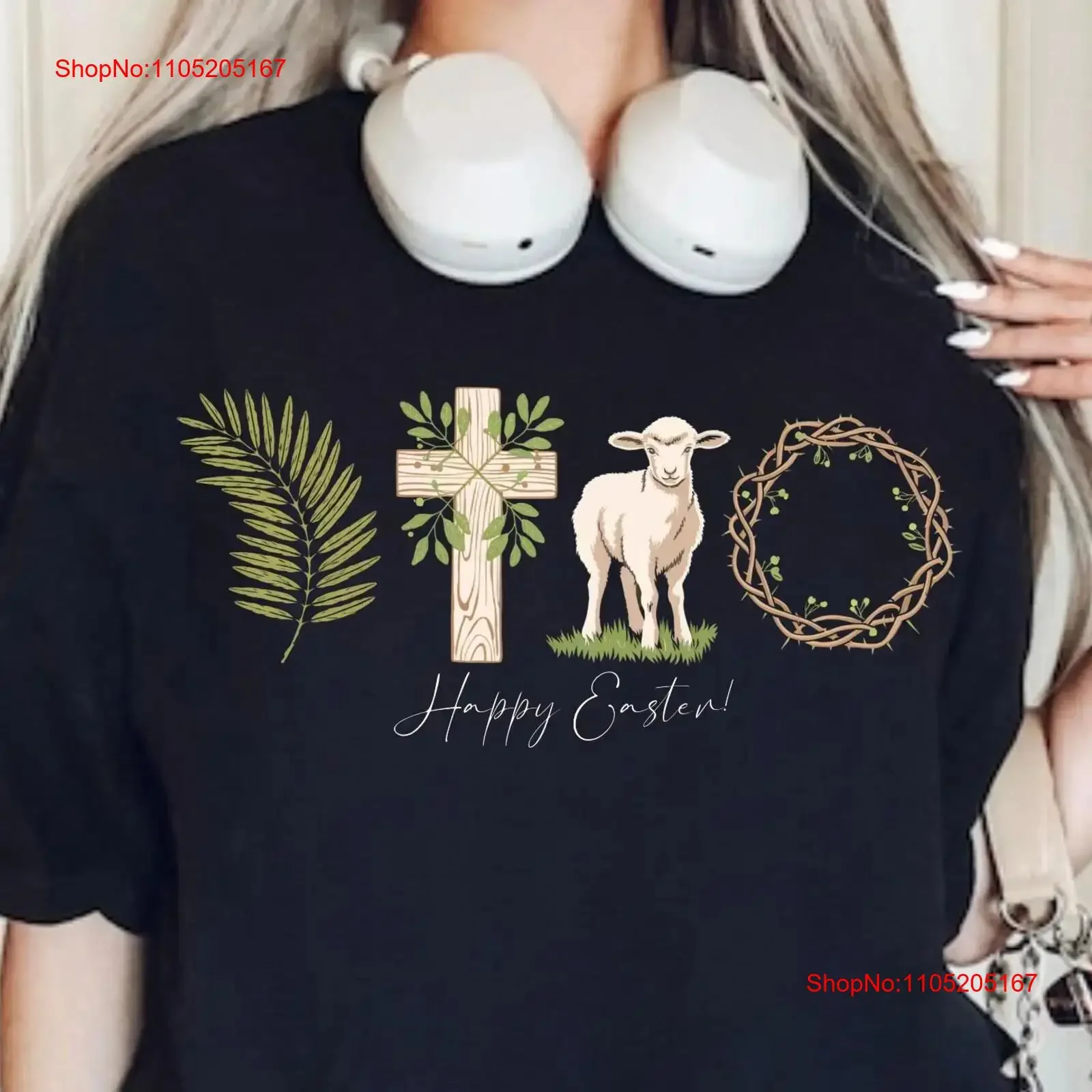 Happy Easter T Shirt Christian He is Risen Jesus vintage Washed Stretched fashion Slightly designer clothes Soft Versatile
