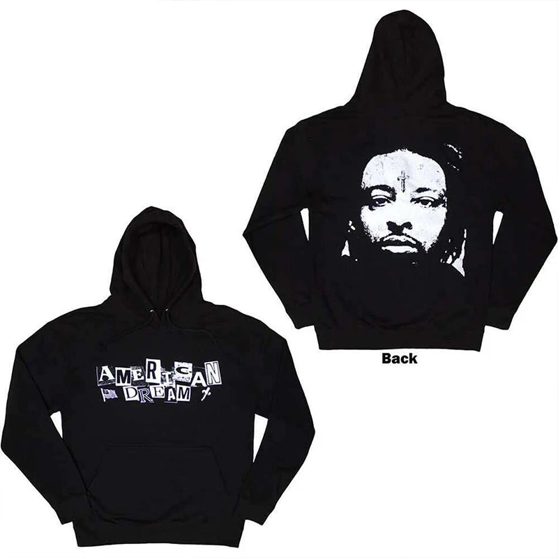 

2026 Autumn and Winter Long-sleeved Hoodies New Design Rock Graphic Print Men's Cotton Sweatshirt Women's Heavy Metal Top