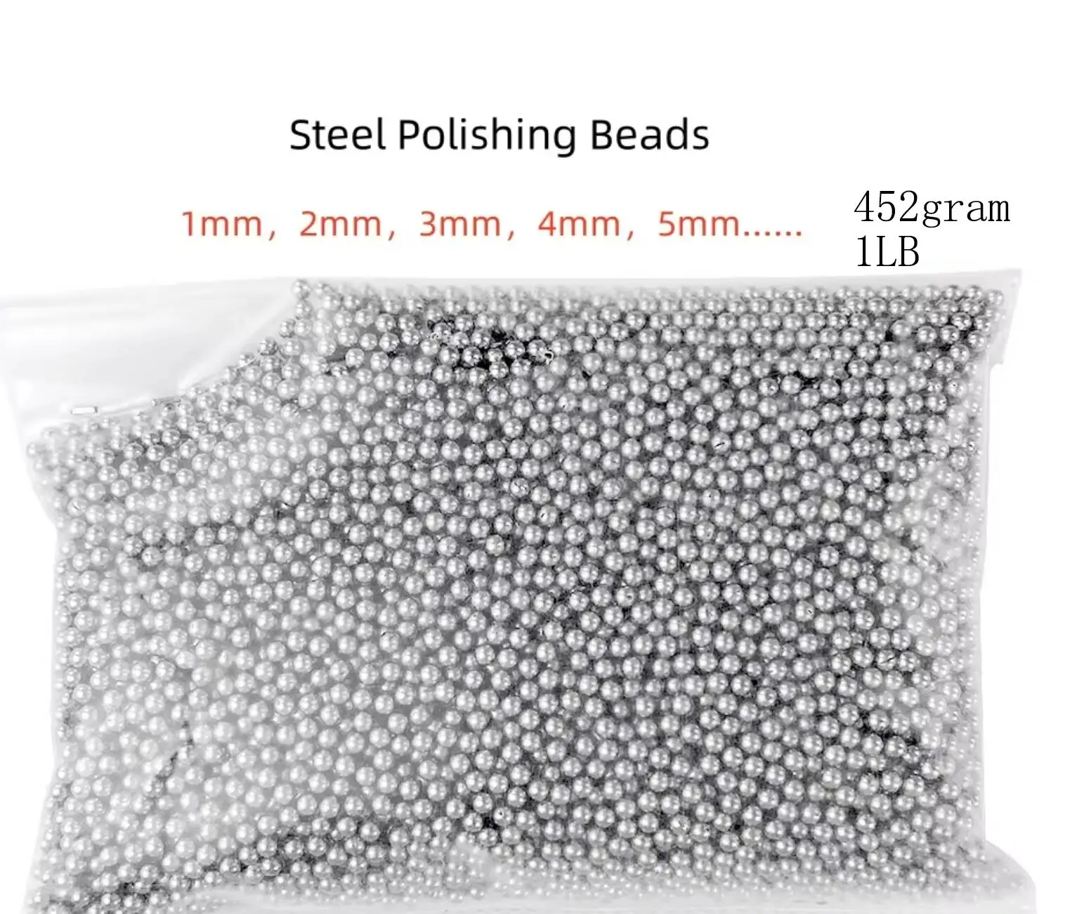 450g 304 Stainless Steel Balls Smooth Solid Polishing Media Rotary Drum Tumbler Jewelry Grinding Tool for Polishing And Deburrin