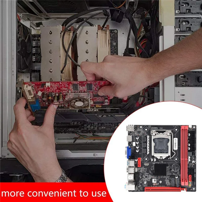 Carte mère B75A (B75) LIncome 1155 2XDDR3 + I3 2120 CPU + Kit de graisse thermique, prise en charge NVcloser M.2 + WIFI M.2 Wild USB 3.0 SATA 3.0