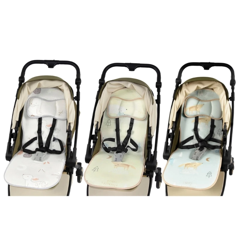 Ventilated 3D Net Pushchair Refrigerating Pad For Infants Worldwide Machine Washable Impermeable Plan Ergonomic Support For 15UB