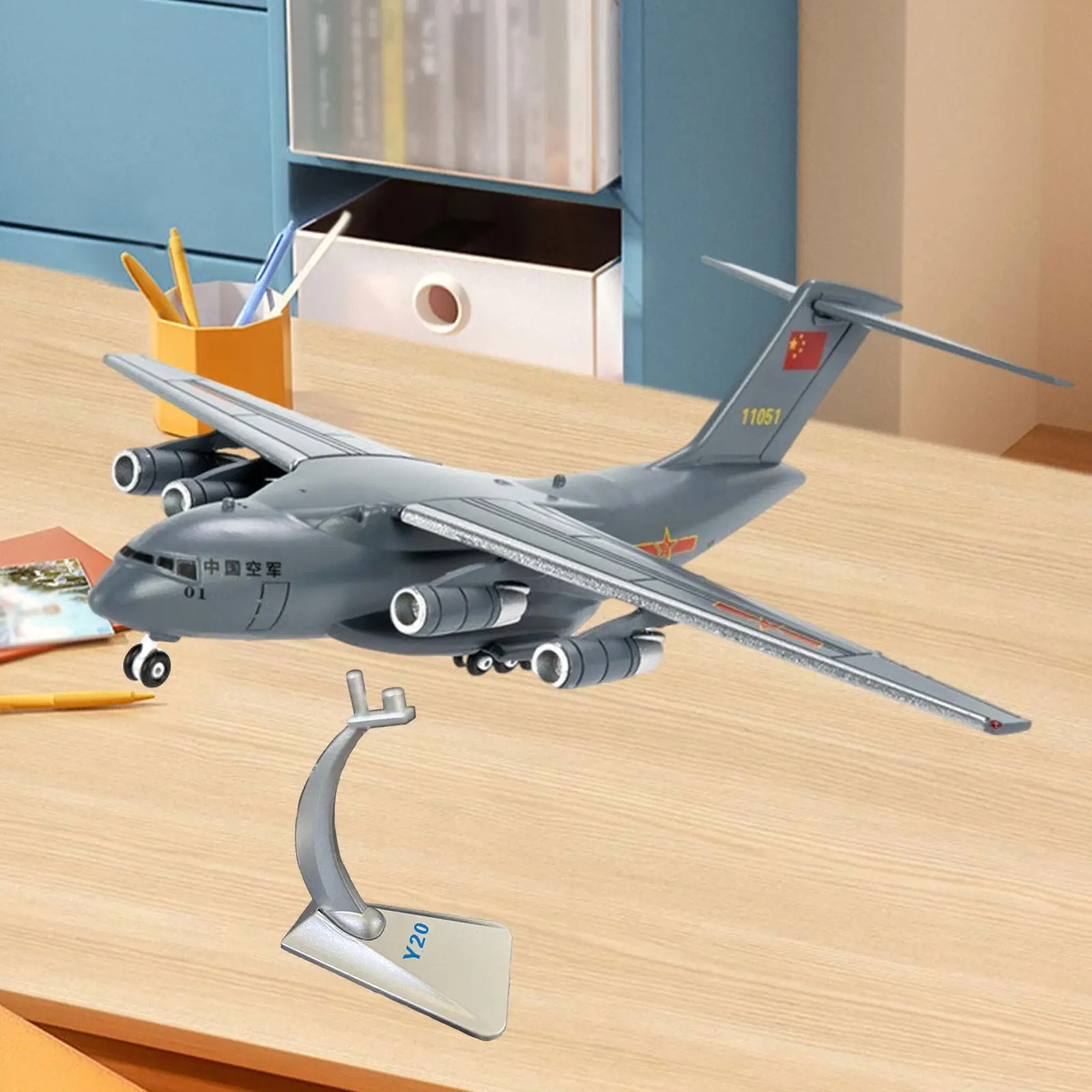 

1/260 Xian Y-20 Transport Aircraft Collection Chinese Plane for TV Cabinet