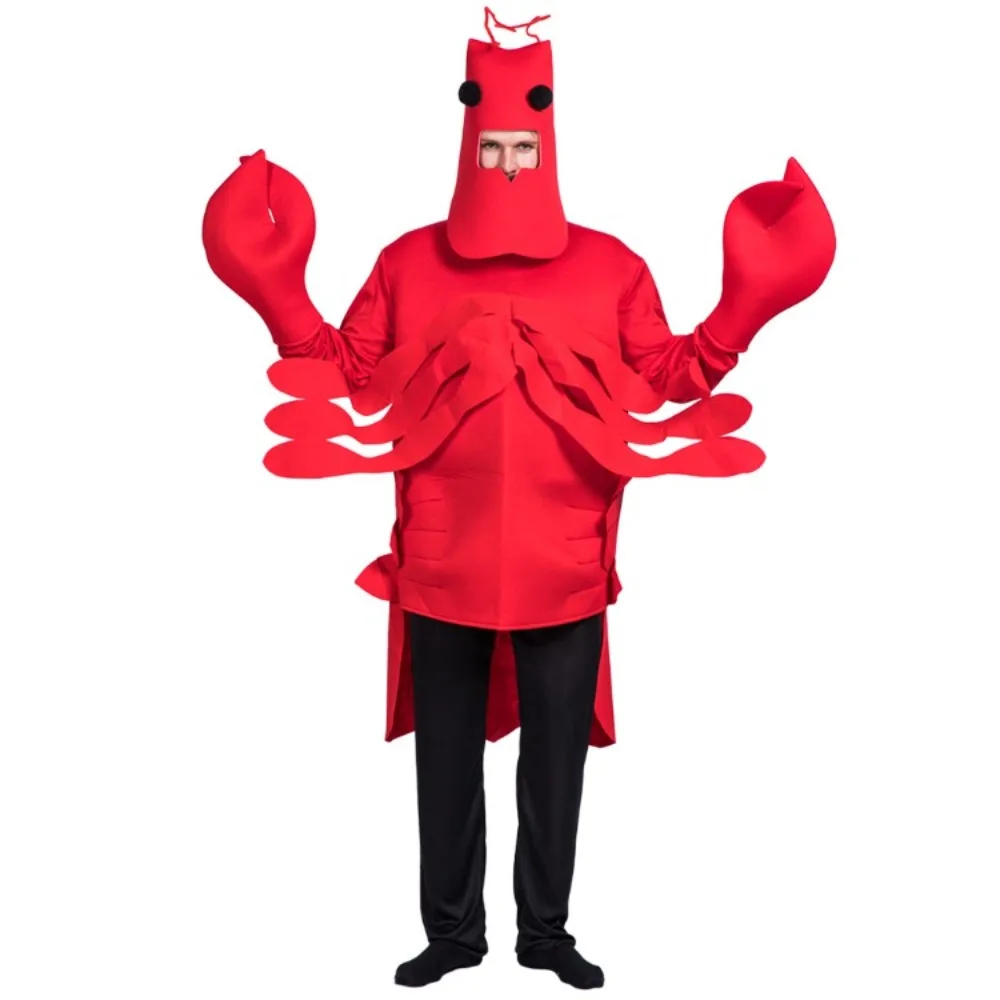 Red Crab Lobster Funny Cosplay Costumes Sea Life Shrimp Soldier Crab stage performance Costume Halloween Christmas Party Gift