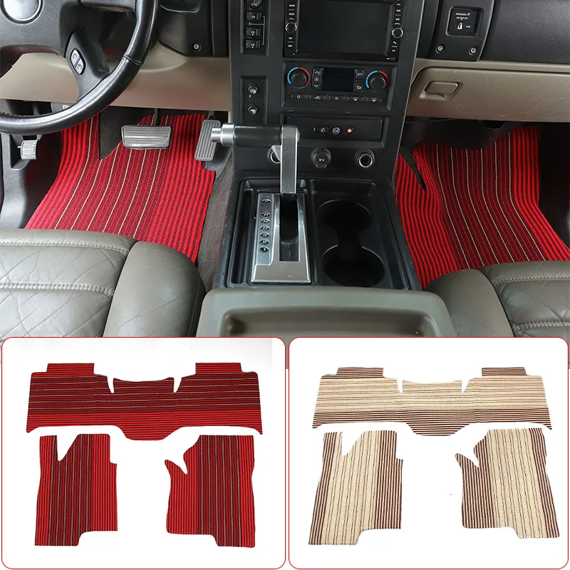 

Car Floor Mats Panel Footpads Carpets Cover Cape Rugs Foot Pads Stickers For Hummer H2 H3 2003-2009 Auto Accessories