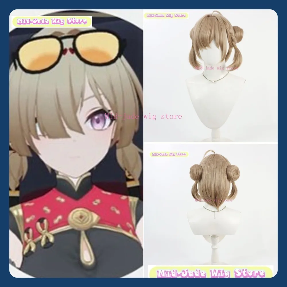 منتصف اليشم متجر شعر مستعار Zenless منطقة صفر جائع الأشرار Hongdou شعر مستعار تأثيري أنيمي لعبة لعب الأدوار الشعر الاصطناعية حفلة الهالوين #1