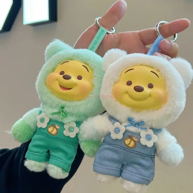 Novo quente disney winnie the pooh doces série caixa cega bonito vinil rosto pingente pupu urso boneca moda tendência brinquedo crianças presente