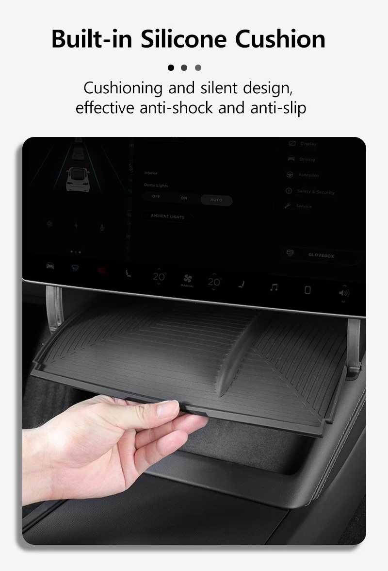 Unterbild-Aufbewahrungsbox für Tesla Model 3, Highland, versteckte Falte, Aufbewahrungsbox, Auto-Aufbewahrung, Modifikationsteile, Innendesign – Detail 8