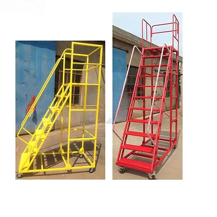 

Popular product Collapsible Storehouse Ladder Rack Ladder Cart with Wheels