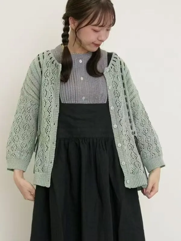 

Fashionable Versatile Sweater Jacket Women's Spring 2025 New Arrival Comfortable Long Sleeve round Neck Cardigan Warmth Added