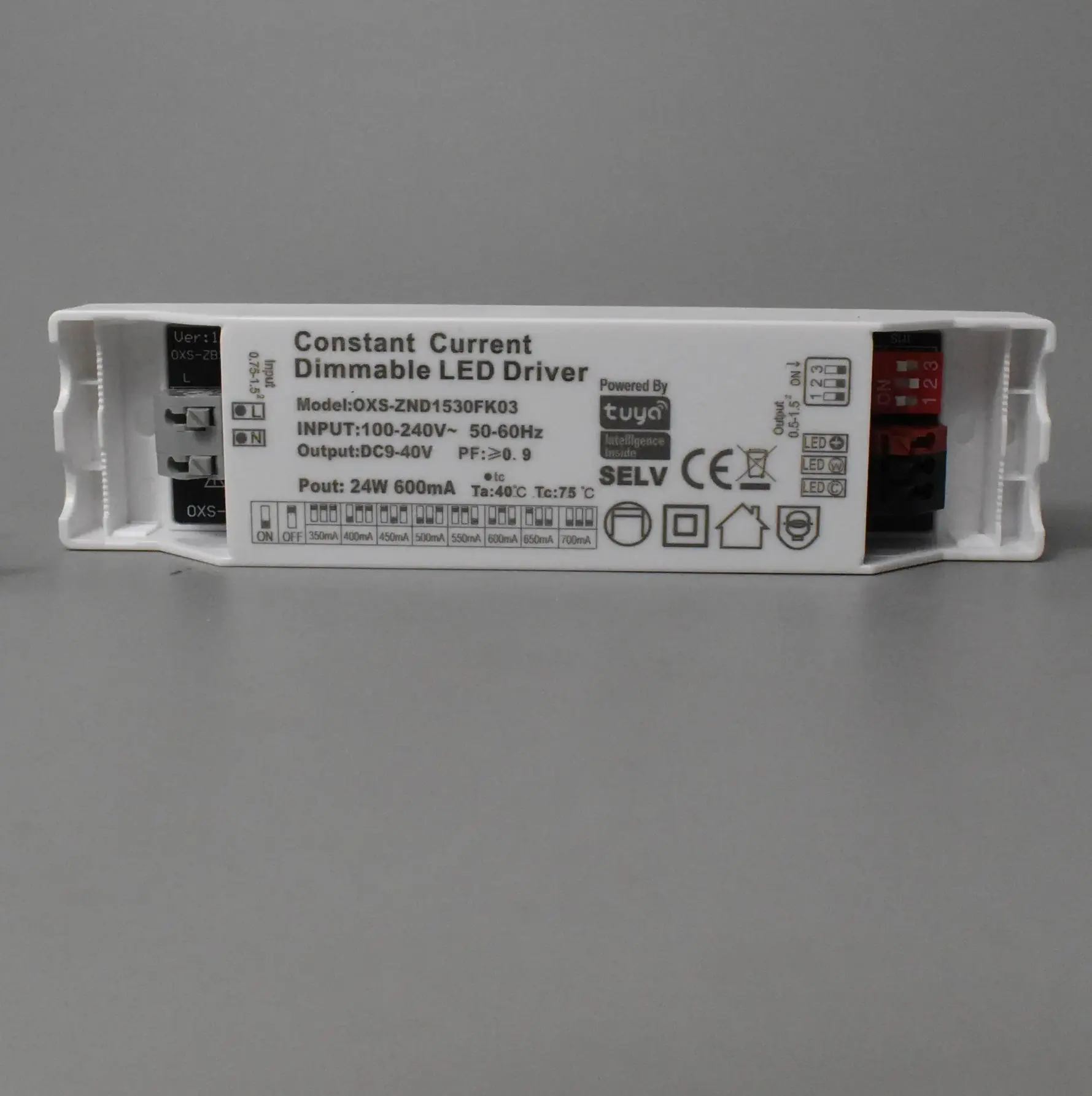Controlador inteligente Tuya para iluminación LED, dispositivo totalmente regulable, sin parpadeo, Zigbee 3,0, Tranformer, 600mA, 700mA, 800mA,