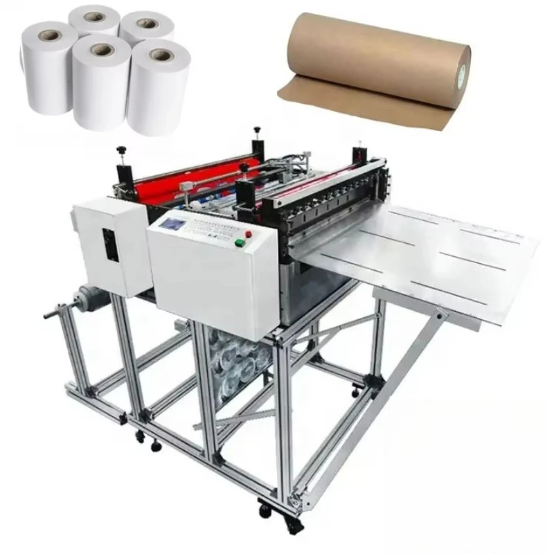 Automatic Toilet Paper Rewinding Slitting Embossed Perforating Slitting Bathroom Toilet Rolls Converting Machine