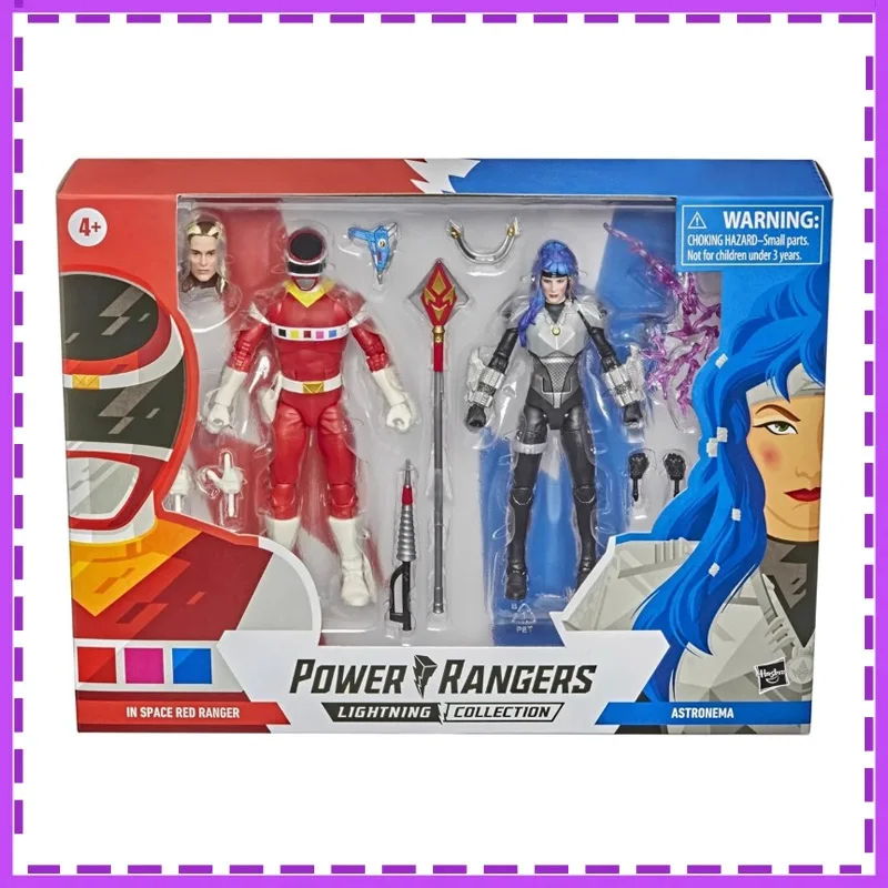 

Hasbro Genuine Anime Power Rangers Red Blue Ranger Astronema Active Joint Gifts for Children Action Figure Model Toys