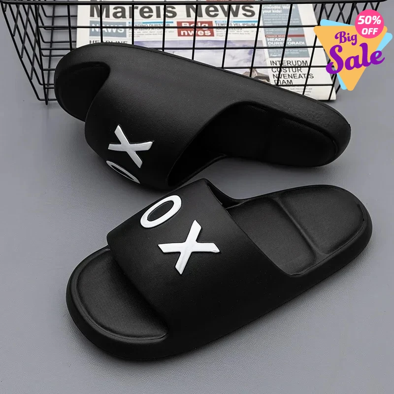 

New Men slippers Non-Slip Slide Sandals Thick Soft Platform House Shoes Men Indoor Outdoor Shower Bathroom Slipper Casual Shoes