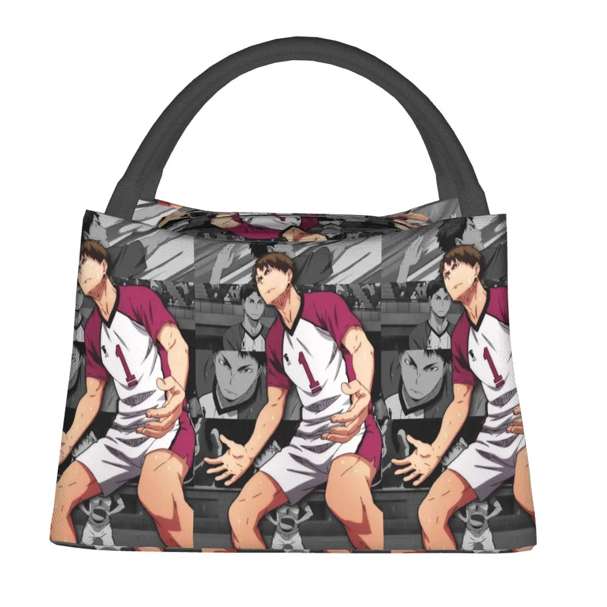 

Haikyuu Manga Ushijima Wakatoshi Insulated Lunch Bag for Women Kids Leakproof Food Boxes Thermal Lunch Box Tote