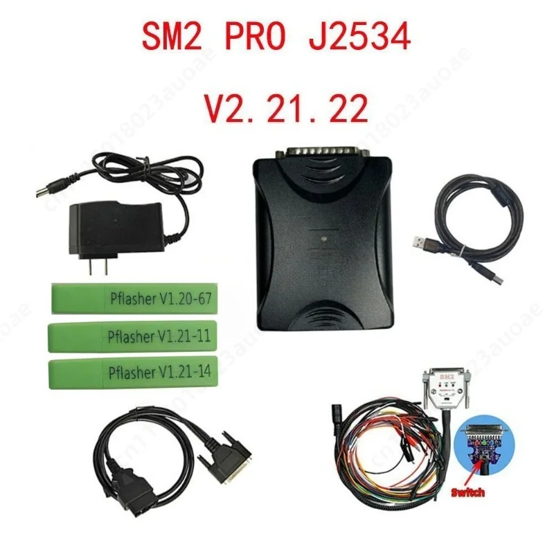 SM2 PRO J2534 VCI ECU Programmer V2.21.22 Car Chip Tuning OBD2 Diagnostic Interface PCM Tool