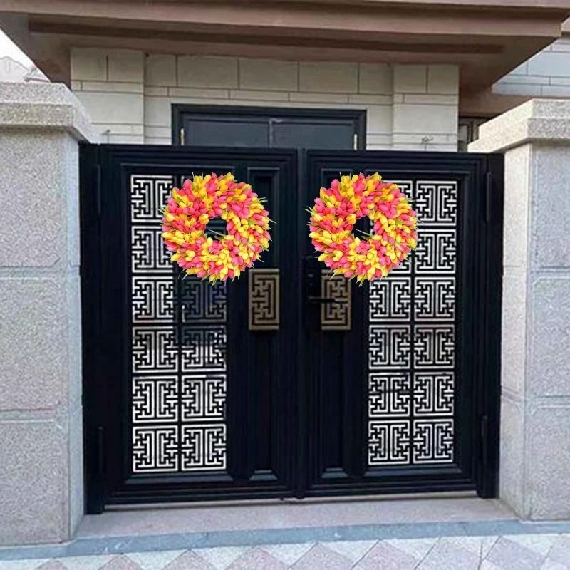 Artificial Wreath Simulation Wedding Decoration Wall Hanging Garland 15UB