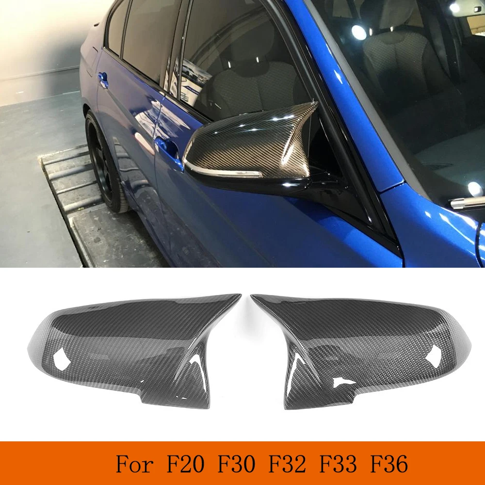 

Car Mirror Cover Caps for BMW F20 F22 F23 F30 F31 F32 F33 F36 F87 M2 X1 E84 Real Carbon Fiber Replacement Rearview Mirrors