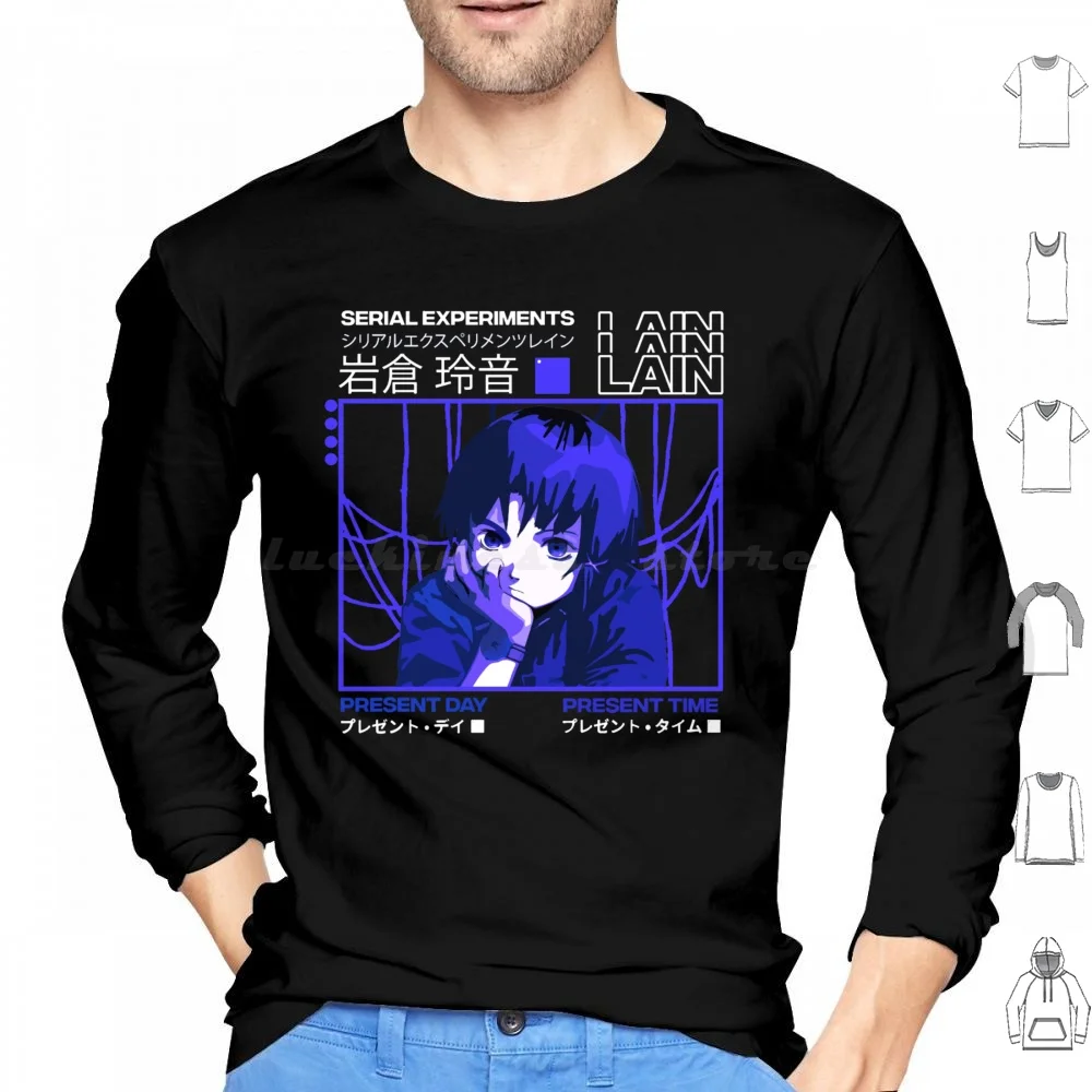 Serial Experiments Lain Darker Hoodies Long Sleeve Serial Experiments Lain Anime Lain Science Fiction Anime Aesthetic