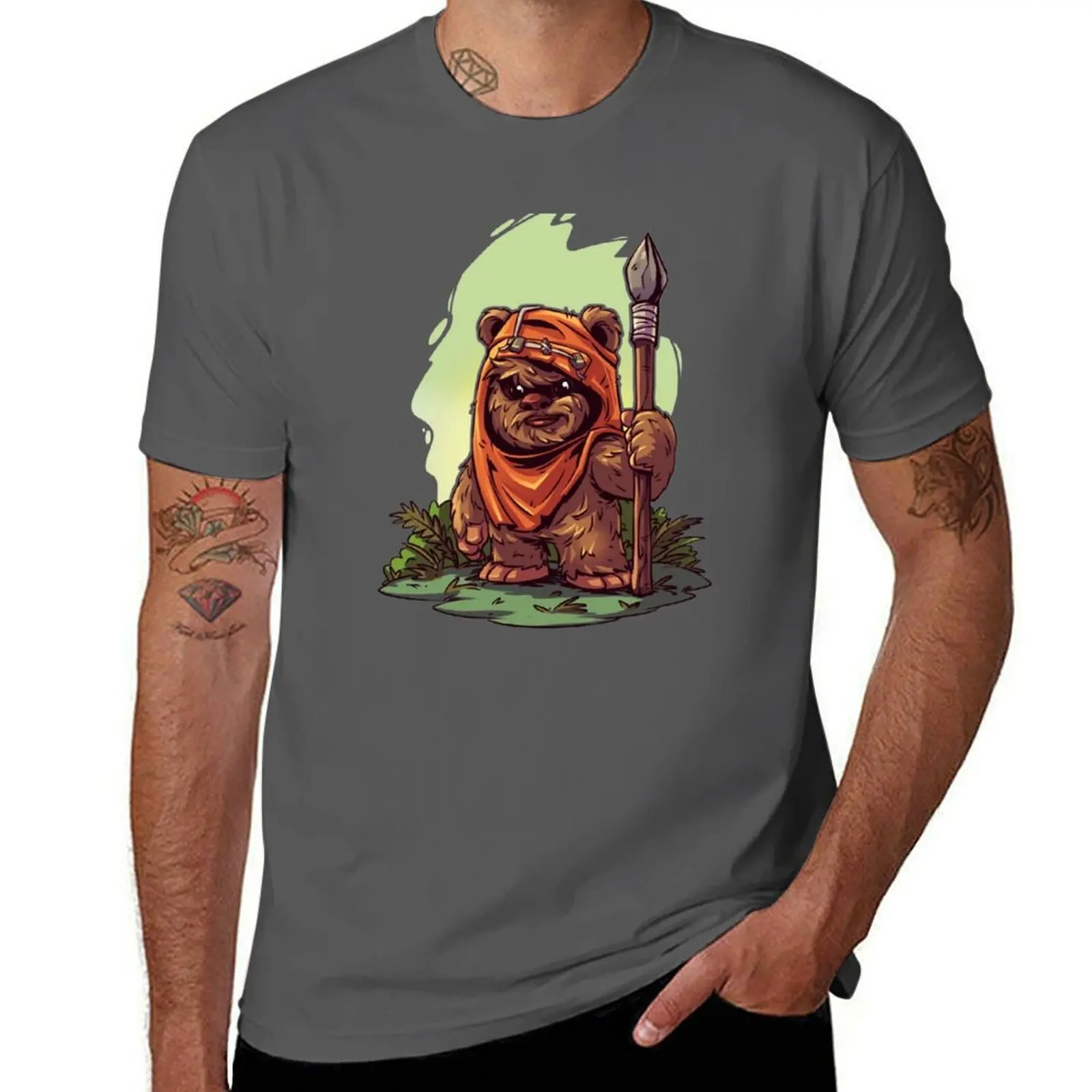 

Chibi Ewok T-Shirt Comfortable Basic Crew Neck Tee
