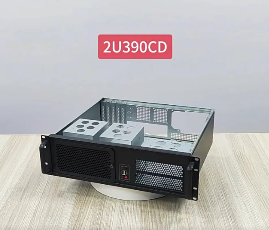 Multiple Hard Drives, Optical Drives, Full Height Graphics Card Slots 3U Chassis 390MM Industrial Control Server