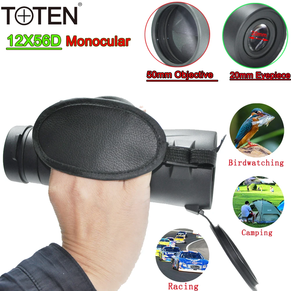 

Visionking Powerful 12X56 HD Telescope Wide Angle Long Range Outdoor Sport Hiking Traveling Tourism Poof Optical Monocular Stand