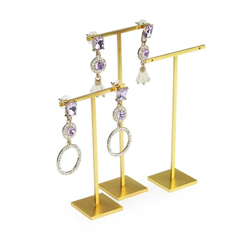 High-End Jewelry Shop Window Show Props Earring Holder Shelf Black S M L Size Ear Stud Organizer