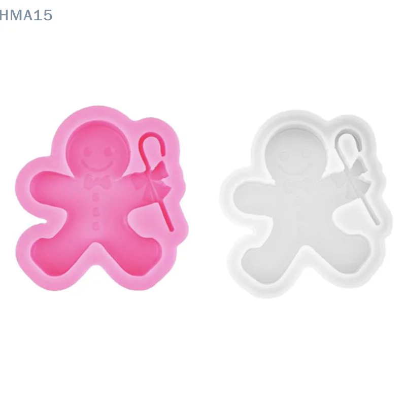 Christmas Cartoon Silicone Mold Gingerbread Man Chocolate Biscuit Mold