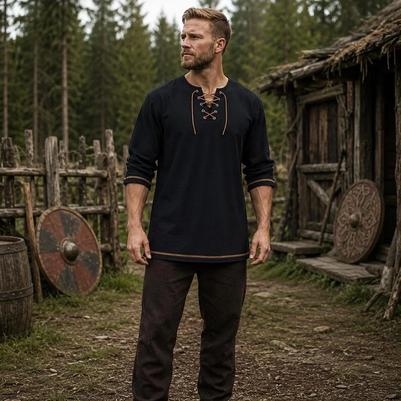 Mittelalterliches Herrenhemd a – Summer Viking Clothing Bewertung und Preis