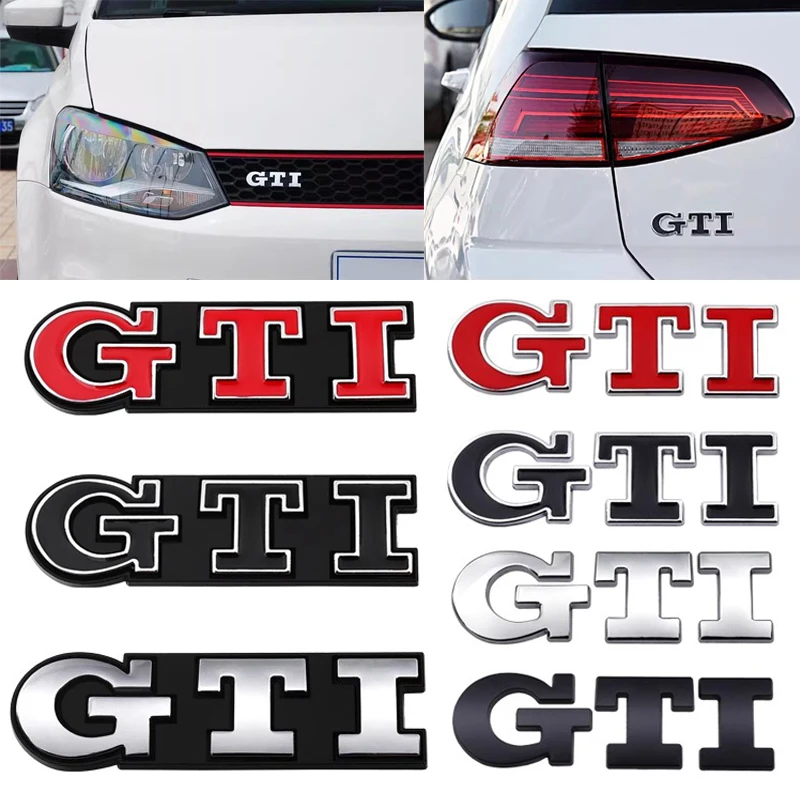 

Car Front Grille Badge Emblem Rear Trunk Sticker 3D Metal Logo For Volkswagen VW GTI Polo Golf 4 5 6 7 MK2 MK3 MK4 Mk5 MK6