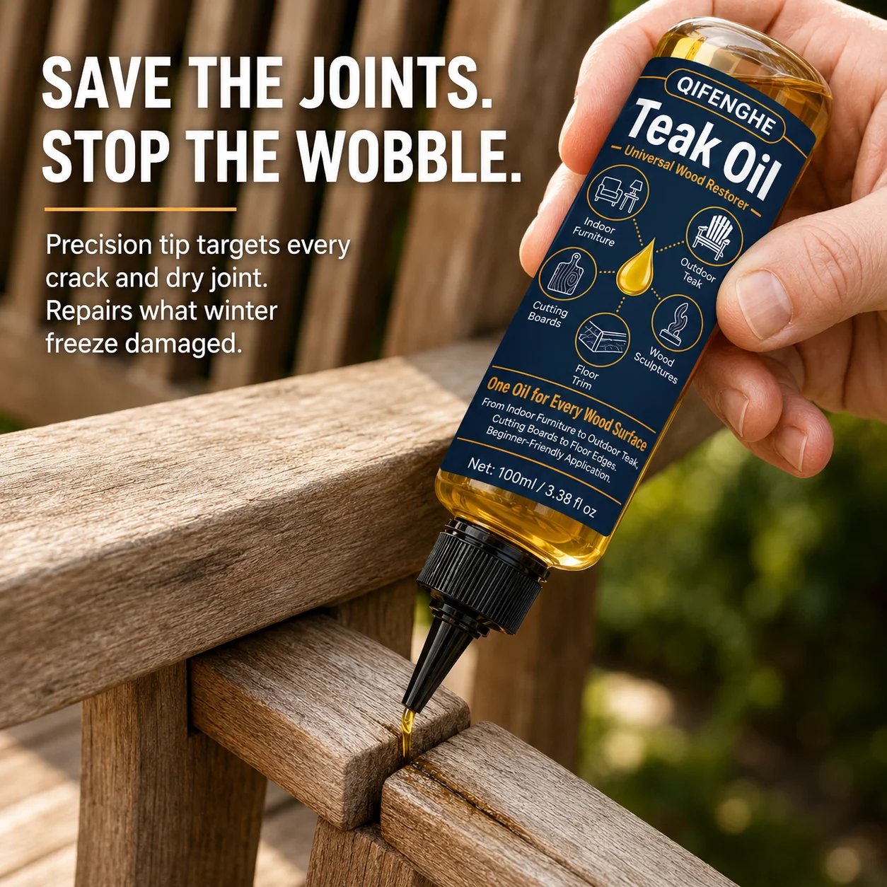 Teak Oil Wood Care 100ml, Natu - Outdoor Furniture Restoration review and price