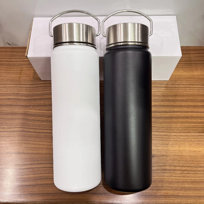 

Alocup 710 мл Изолированная спортивная бутылка для воды из нержавеющей стали большой емкости с портативной ручкой для использования на открытом воздухе, праздничный подарок