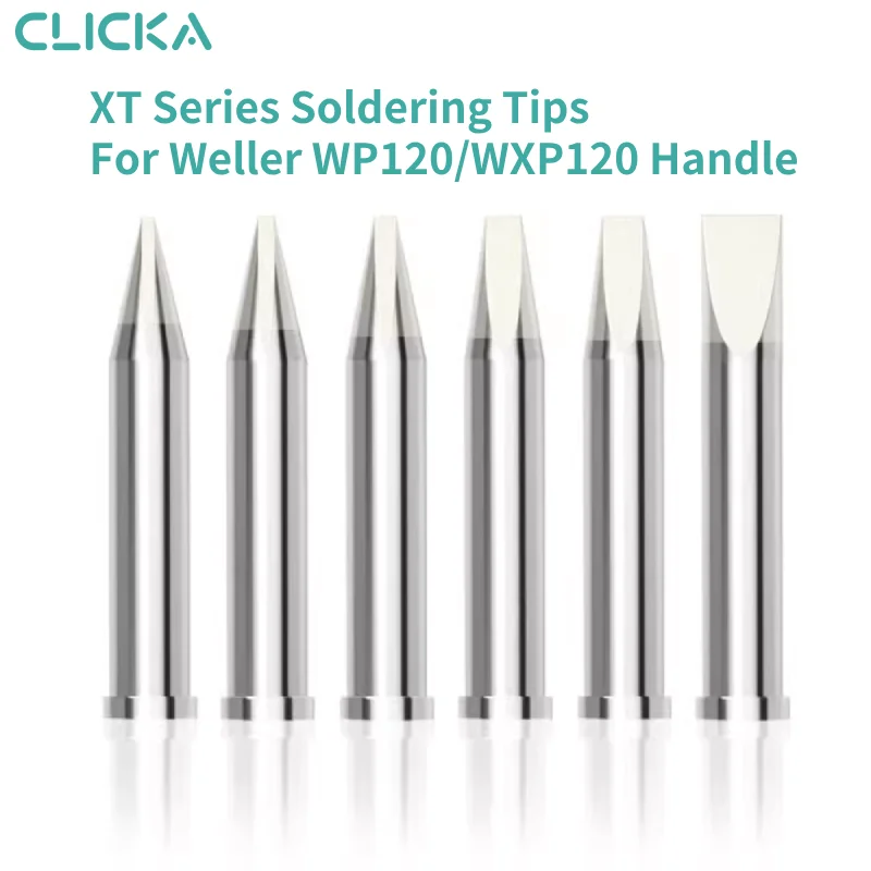 XT Series XTA/XTB/XTH/XTO Welding Bit Lead-free Soldering Iron Tips For Weller WSD121 Soldering Station WP120/WXP120 Handle