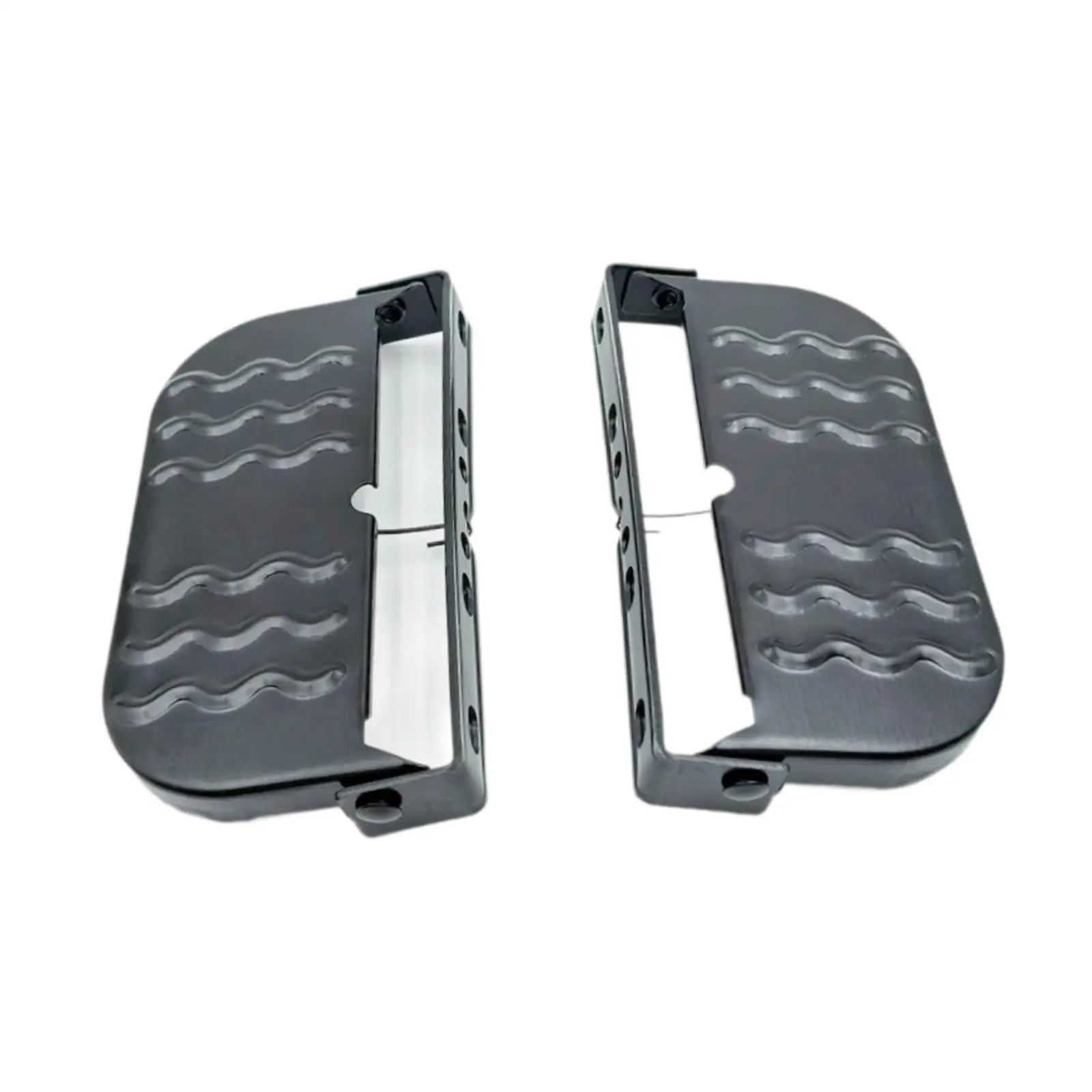 Folding Step Stool Electric Bike Front Pedal Metal Foot Rest for Removable Pedals and Pegs