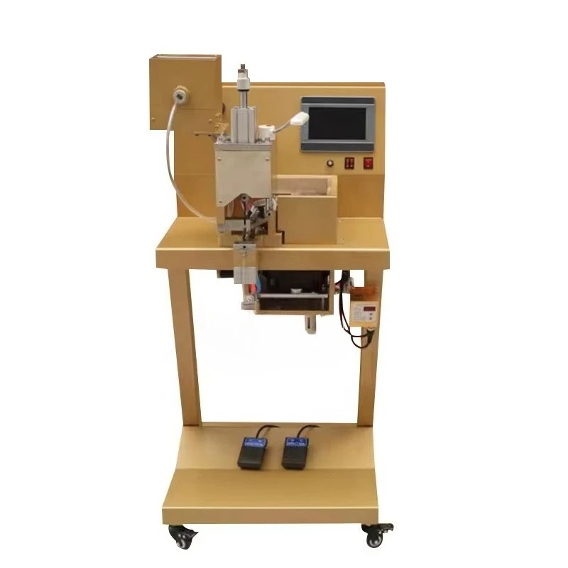 New Automatic Four Claws Round Plastic Pearl Attaching Machine for Clothing/Shoes/Hats Eyelet 220V 0.75KW