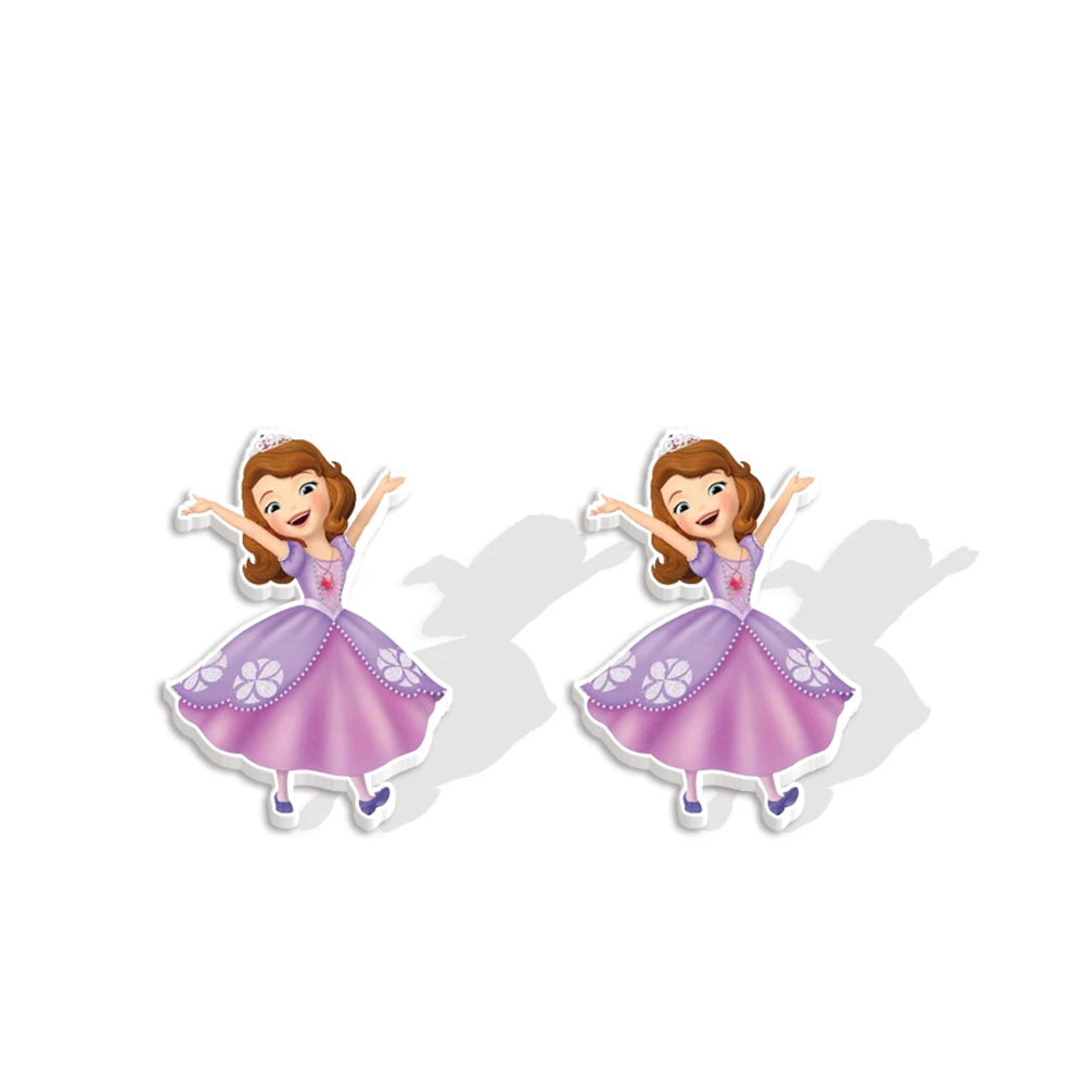 W Disney Sophia Princess Stud Earring Anime Jewelry Accessorie Design Earrings Women Girl Kids Birthday Party Gift