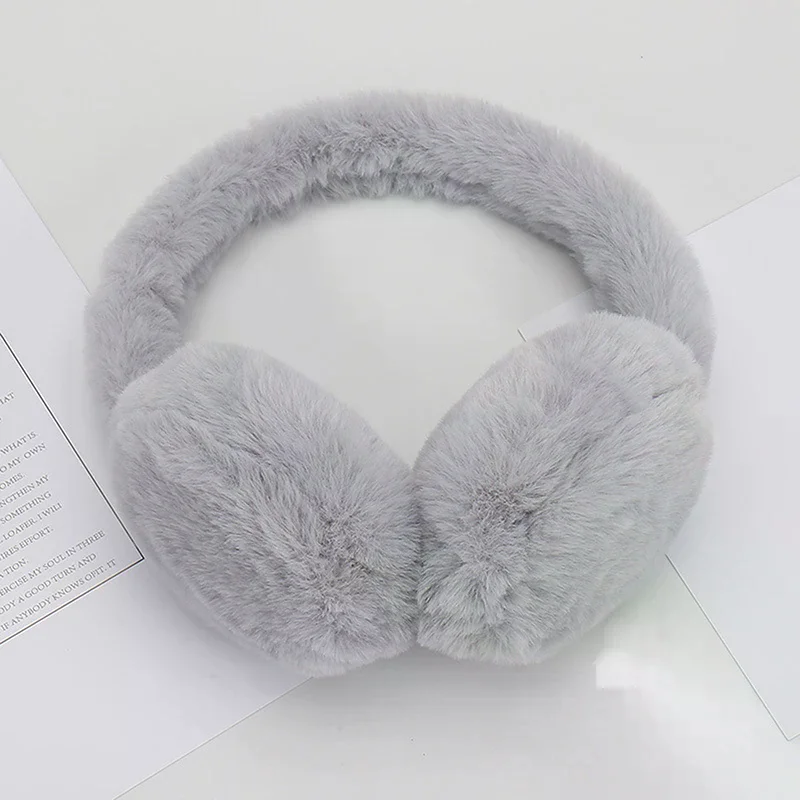 /JCS/Soft Plush Ear Warmer Winter Warm Earmuffs Ear Cover Outdoor Cold Protection Ear-Muffs Folding Earflap 1Pc
