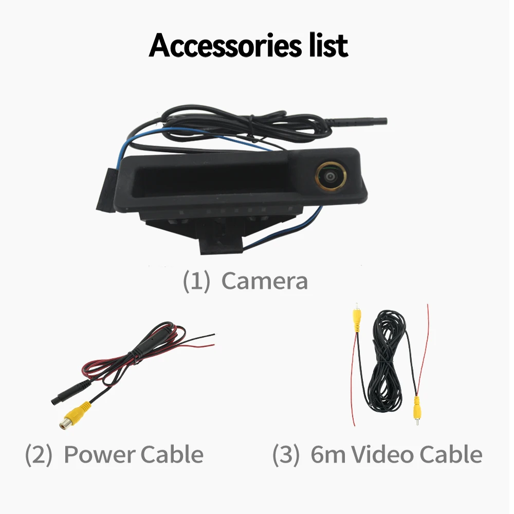 AHD1080P CVBS AHD 720P Kofferraum Griff Kamera Rückansicht HD Kamera für BMW E60 E61 E70 E71 E72 E82 E88 E84 E90 E91 E92 E93 X1 X5 – Detail 2