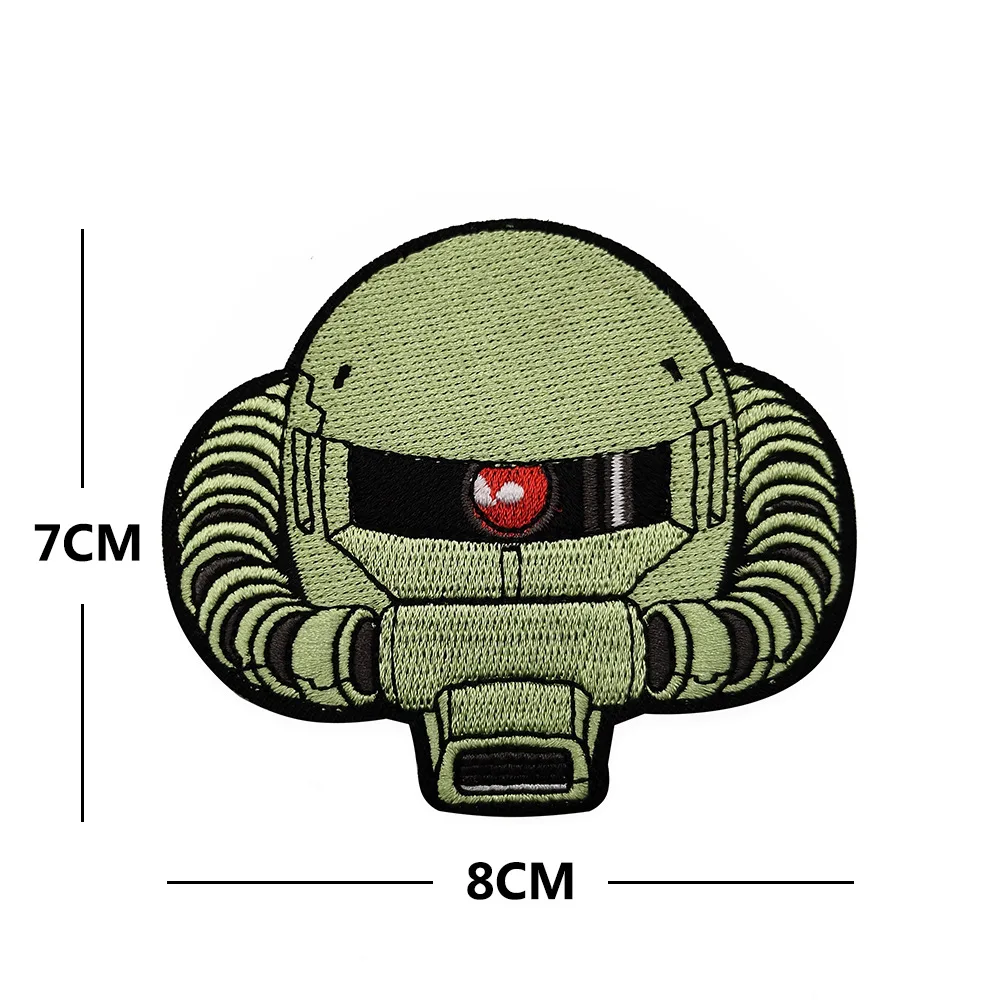 Mobile Suit Anime Stickerei-Armband Personalisierter Klettverschluss-Aufkleber für Jacke, Tanktop, Rucksack – Detail 2