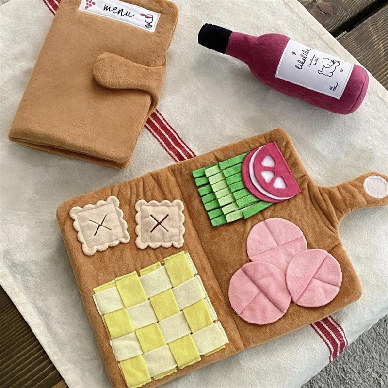 Tappetino da annusare per cani tappetino multifunzionale per l'alimentazione del cane Busters per la noia per cani con burattini giochi per cani e Dispenser per dolcetti