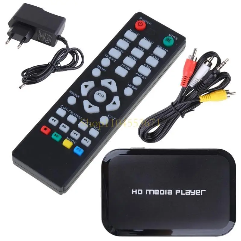 Reproductor disco duro externo USB Mini Full 1080P, superventas, con para disco U, compatible con MKV, AVI,