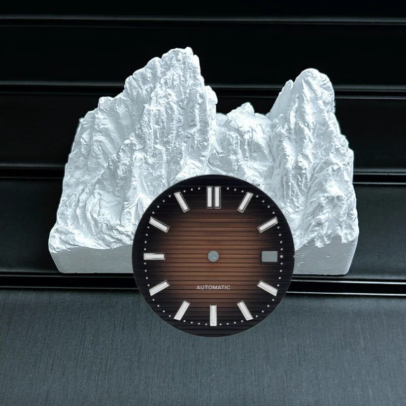 Customized Green Blue 30.5mm Green Luminous Watch Dial Modification Accessories Suitable for NH35 NH36 Automatic Movement NoLogo