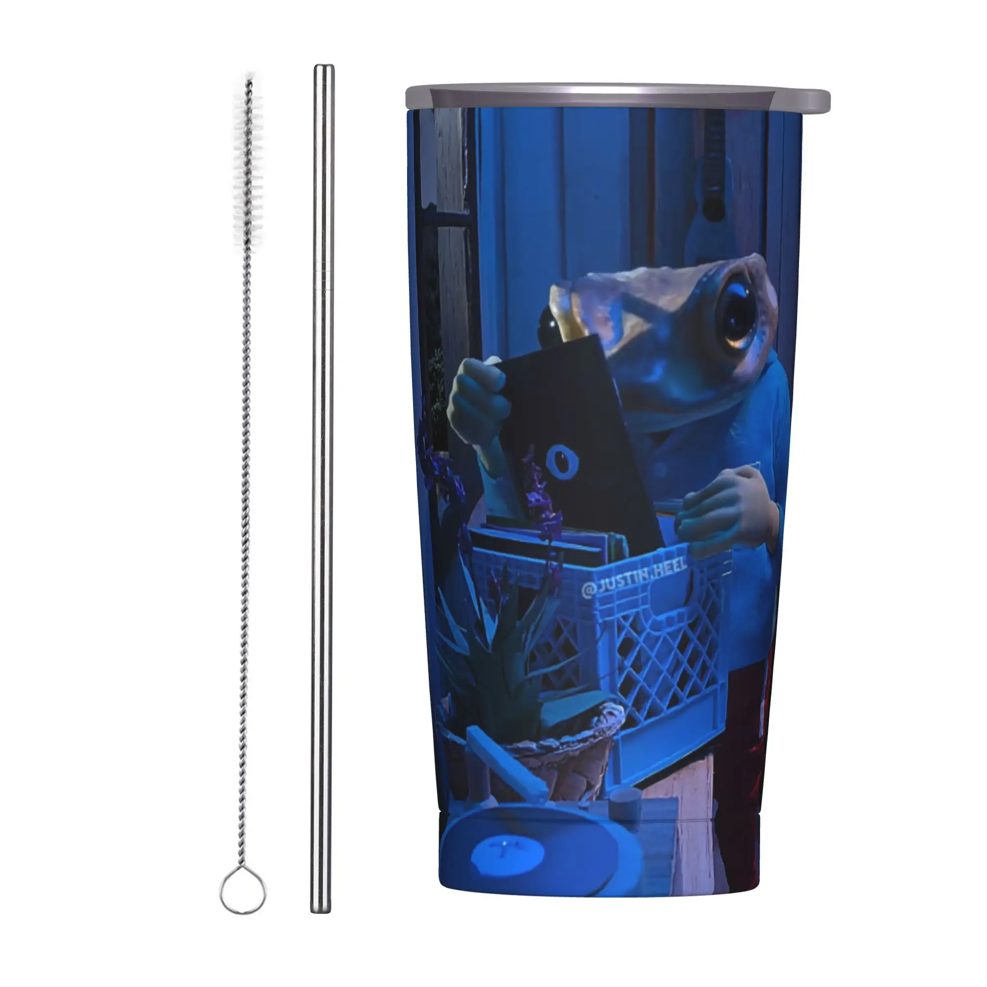 Bad Bunny DTMF Tour 2026 Insulated Tumbler with Straws Lid  Vacuum Thermal Mug Outdoor Portable Car Bottle Cup 20oz