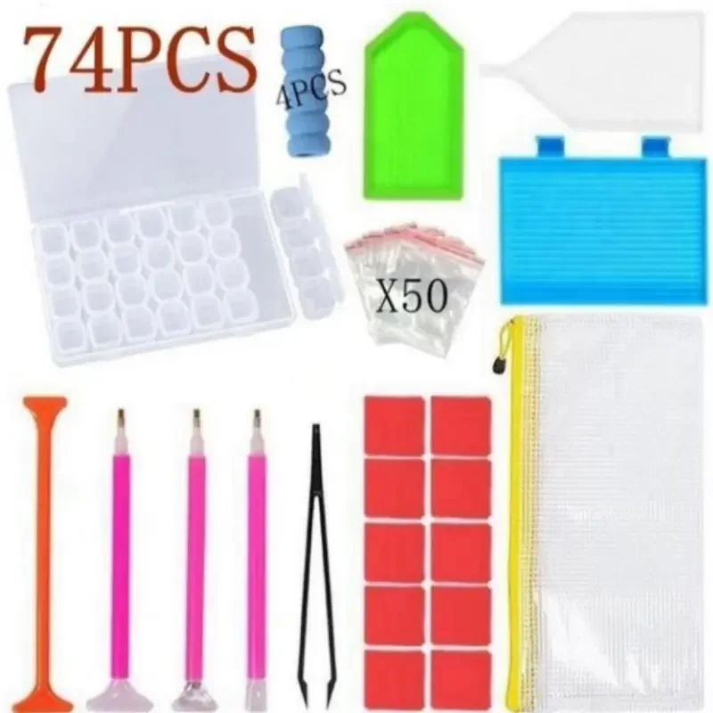 5D DIY Fashion Diamond Painting Cross Stitch Craft Tool Art Embroidery Fitting Kit Roller Press Drill Applicator Artifact