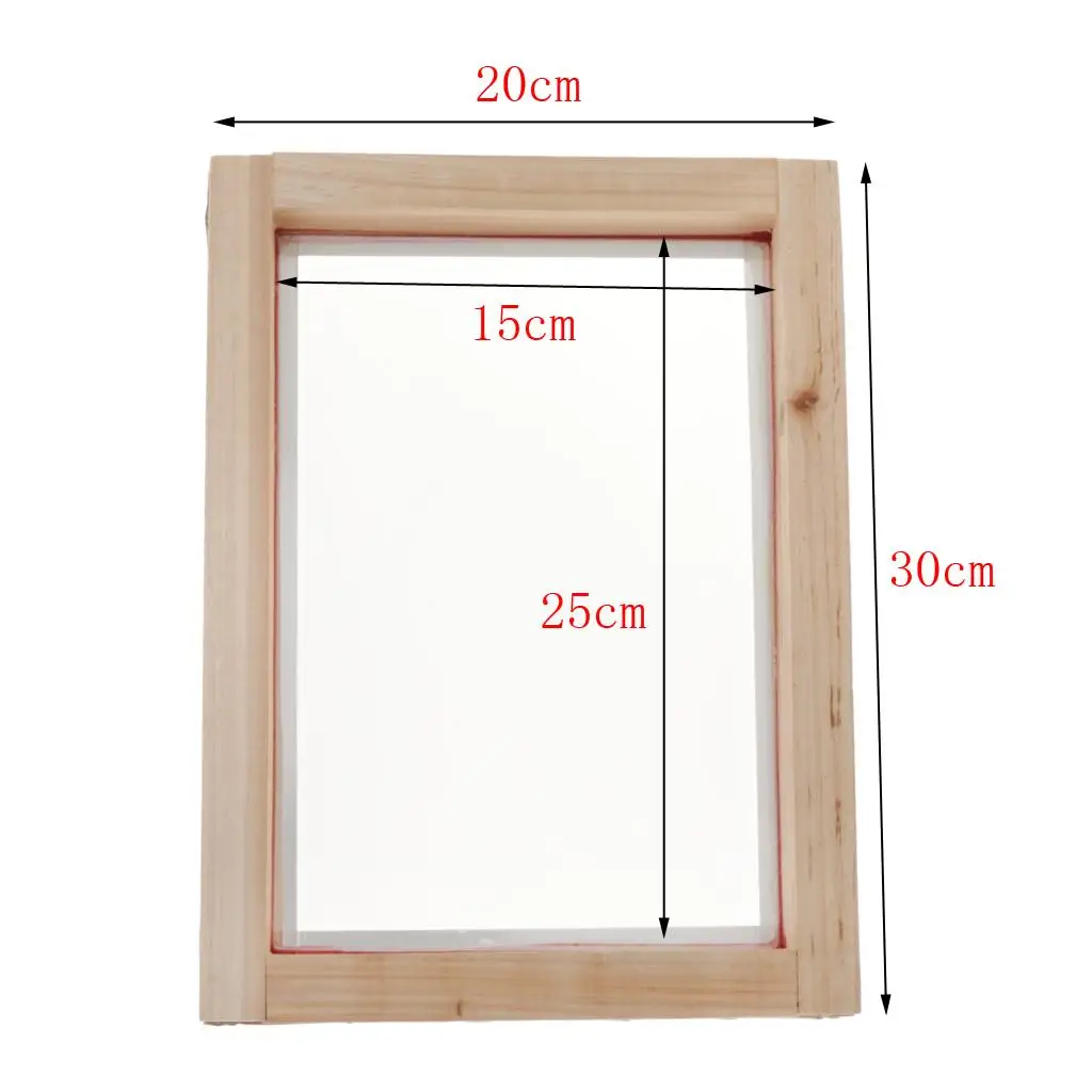 Wood Silk Screen Printing Frame Durable Mesh Screen Tool for Clothes Handbag and Plastic Panel Printing