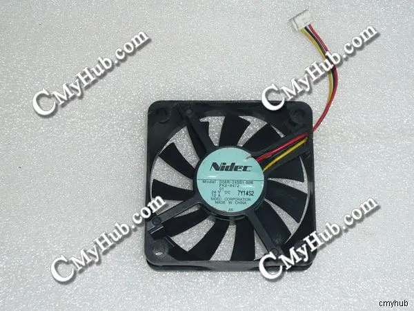 For Nidec D06R-24SS1 03B FK2-0472 DC24V 0.12A 6015 6CM 60mm 60x60x15mm 3Pin 3Wire Cooling Fan D06R-24SS1 03B FK2-0472